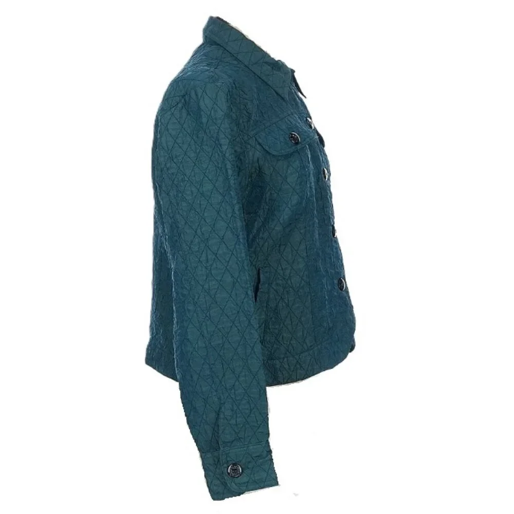 Coldwater Creek Crinkle Diamond Quilted Jacket - Picture 14 of 16